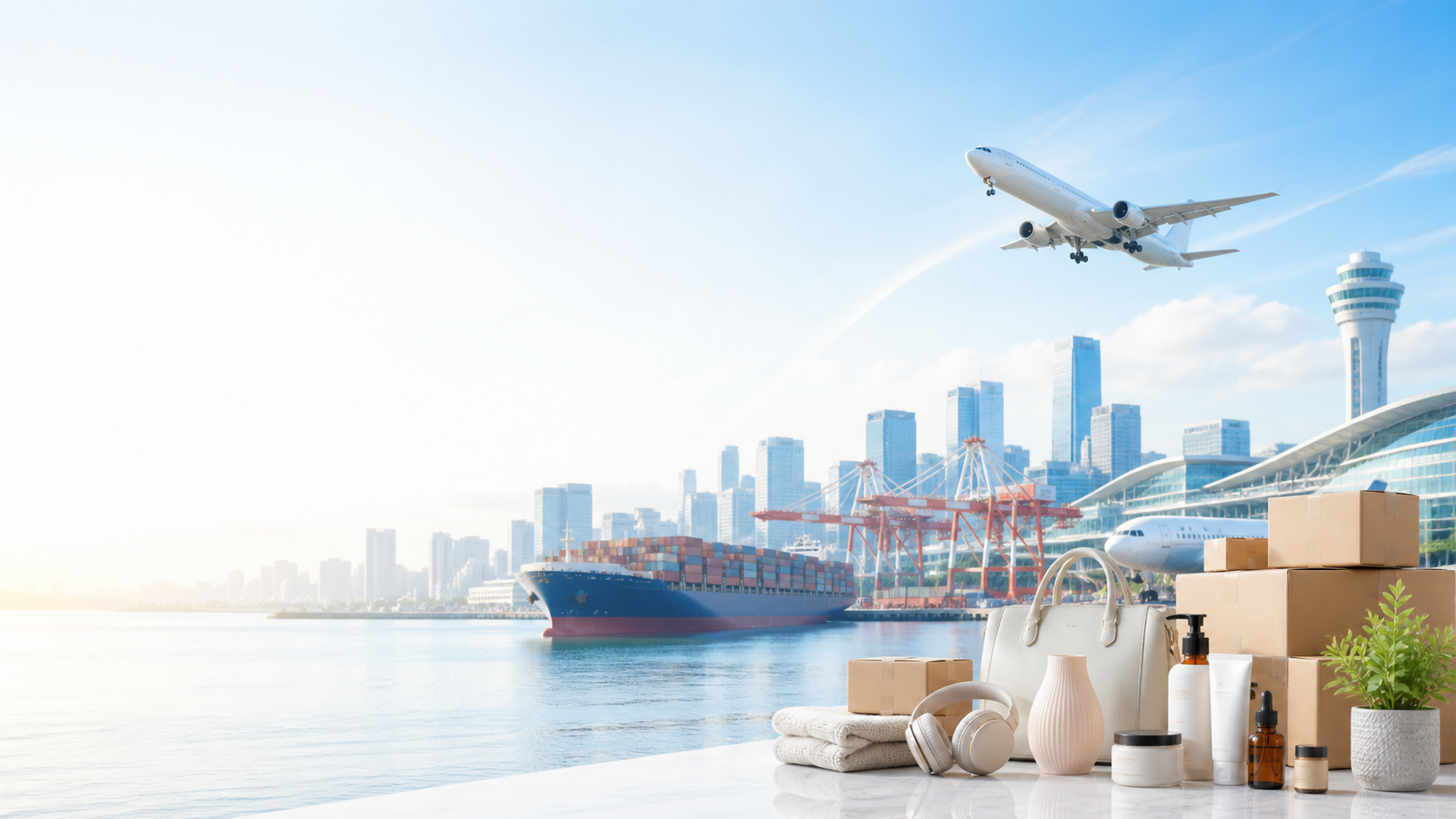 International logistics connecting products to Japan